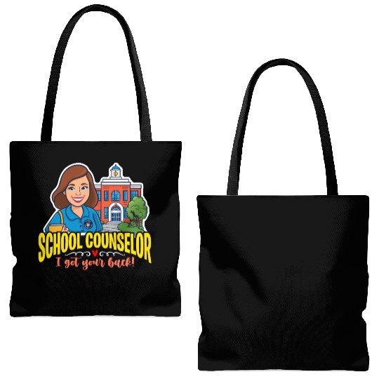 School Counselor I Got Your Back School Therapist Tote Bags (AOP)