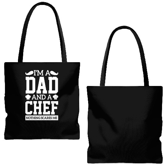 I'm A Dad And A Chef bread cake sarcasm Tote Bags (AOP)