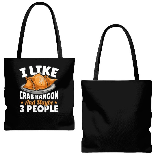 I Like Crab Rangoon And Maybe 3 People Tote Bags (AOP)