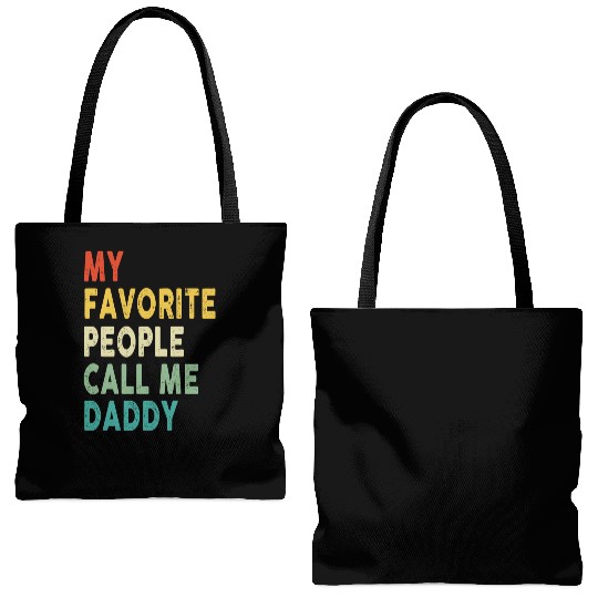 My Favorite People Call Me Daddy Father's Day Tote Bags (AOP)