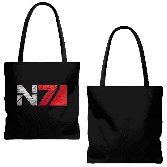 Mass Effect N7 Essential Tote Bags (AOP)