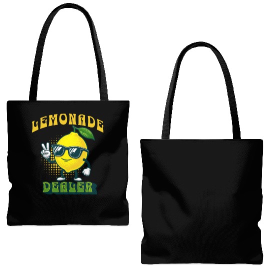 Lemonade Dealer Lemon Juice Stand Store Staff Tote Bags (AOP)