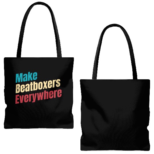 Make Beatboxers Everywhere Drummer Hiphop Artist Tote Bags (AOP)