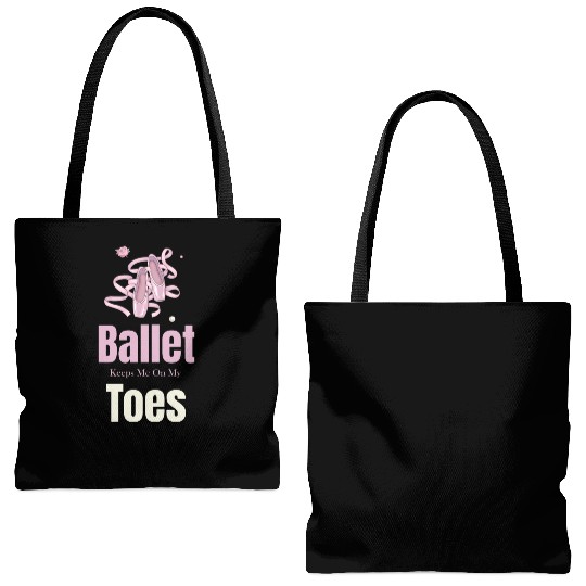 Ballet Keeps Me On My Toes Theatrical Nutcracker Tote Bags (AOP)