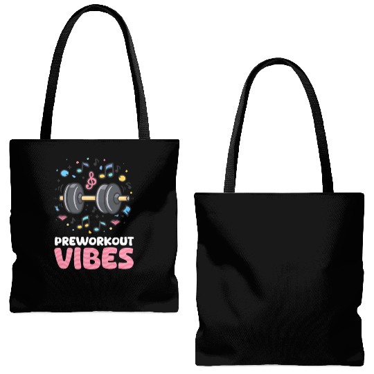 Pre Workout Preworkout Vibes Tote Bags (AOP)