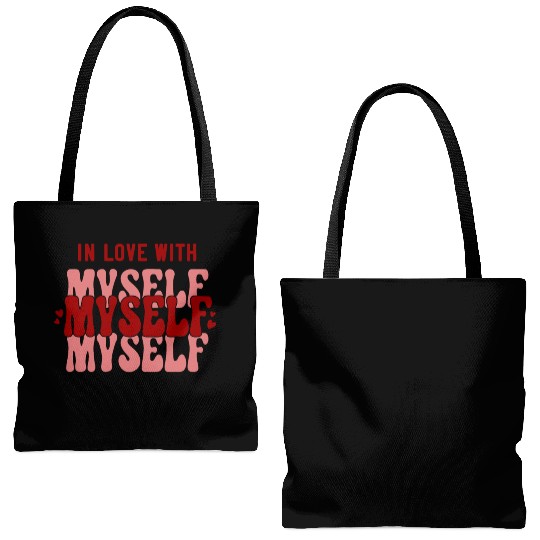 In Love With Myself Anti Valentine Tote Bags (AOP)