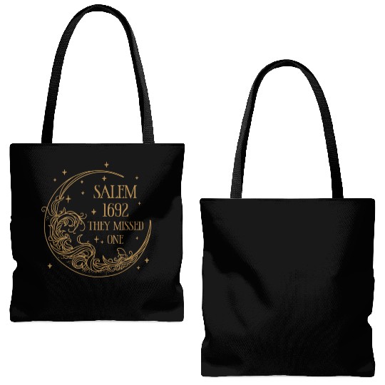 Salem 1692 They Missed One Tote Bags (AOP)