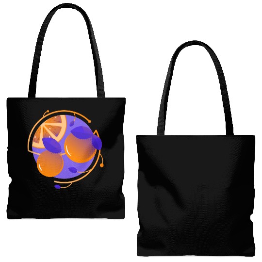 Orange Fruit Tote Bags (AOP)