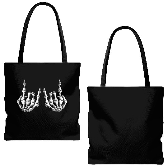 Rock Skeleton Men Women Band Tote Bags (AOP)