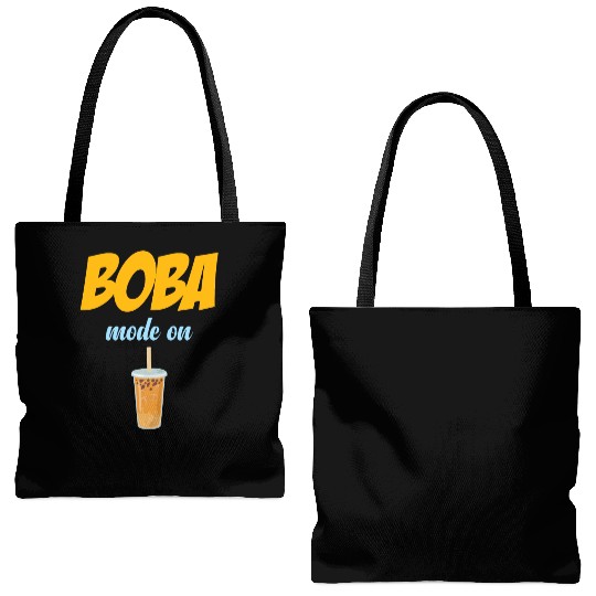 Boba Mode On Tea Lover Bubble Japan K-pop Korean Tote Bags (AOP)