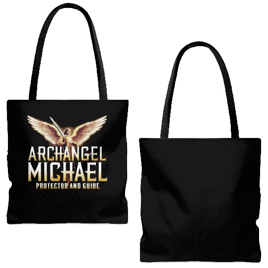 Archangel Michael Catholic Christianity Angel Tote Bags (AOP)