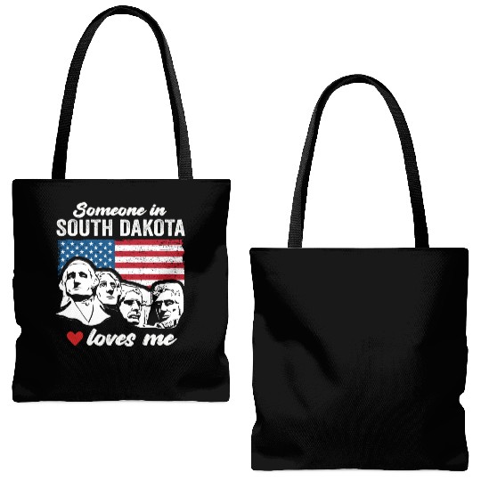 Someone In South Dakota Loves Me Tote Bags (AOP)