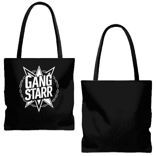 Gangstarr Logo Tote Bags (AOP) - Classic Hip-Hop Design