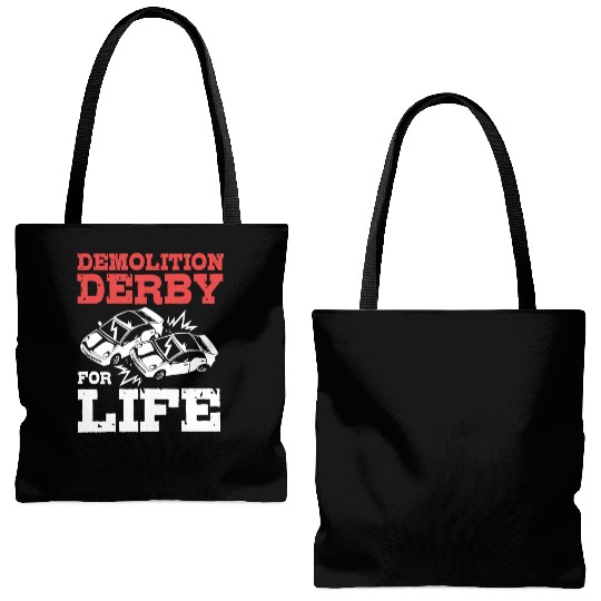 Demolition Derby Driver For Life For Derby Driver Tote Bags (AOP)