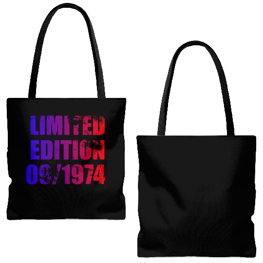 50th birthday Limited Edition 09/1974 Tote Bags (AOP)