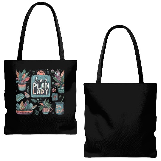 plan lady Tote Bags (AOP)