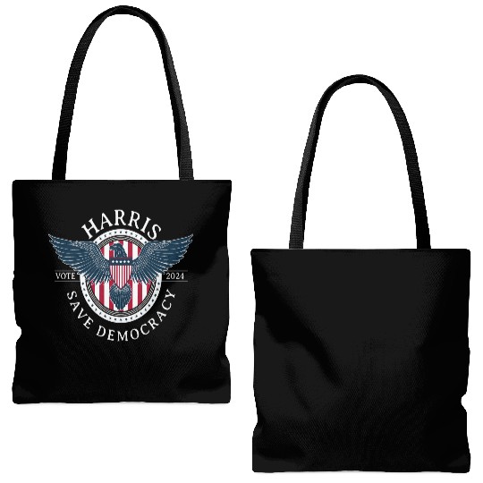 Kamala Harris Save Democracy Vote 2024 Tote Bags (AOP)