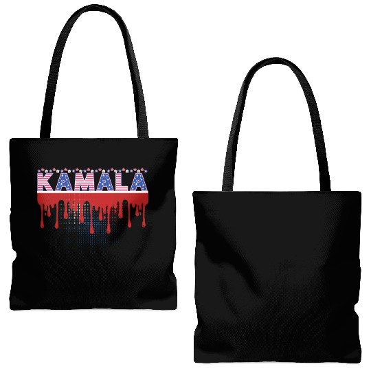 Kamala Harris Patriotic 2024 American Flag Theme Tote Bags (AOP)