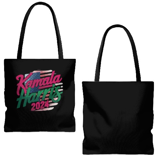 Kamala Harris 2024 Bold Cursive Tote Bags (AOP)