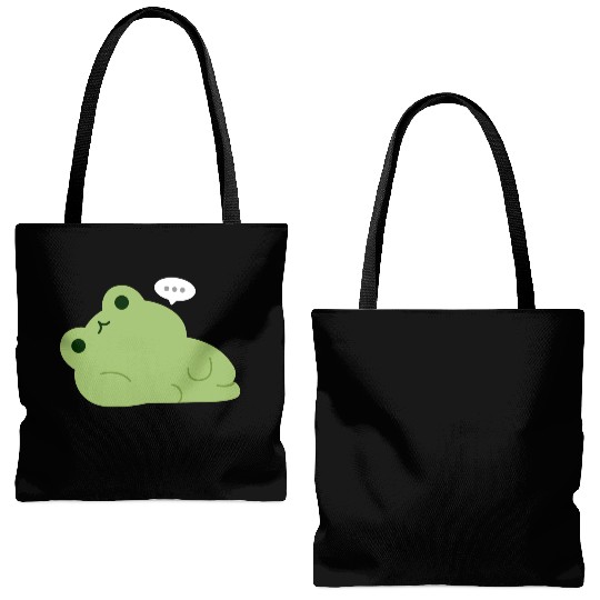 Tired Frog Tote Bags (AOP)