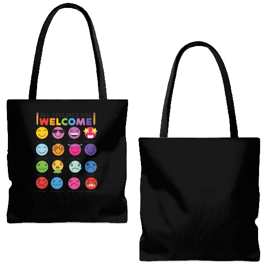 School Counselor All Feelings Are Tote Bags (AOP)
