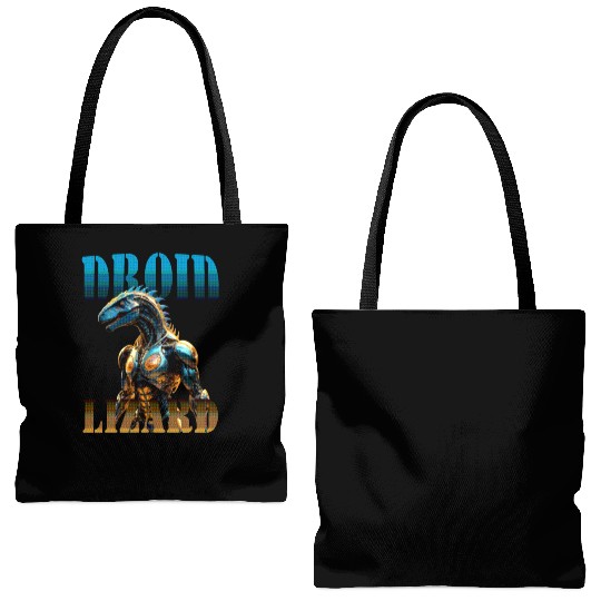 Android Dragon Lizard Tote Bags (AOP)