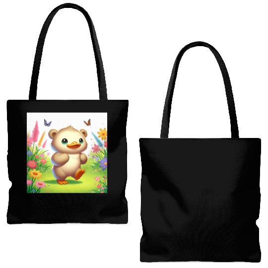 The bear-duck Tote Bags (AOP)