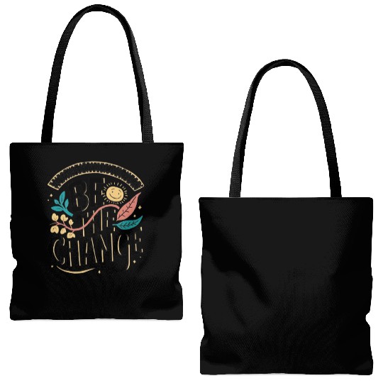 Be the change Tote Bags (AOP)