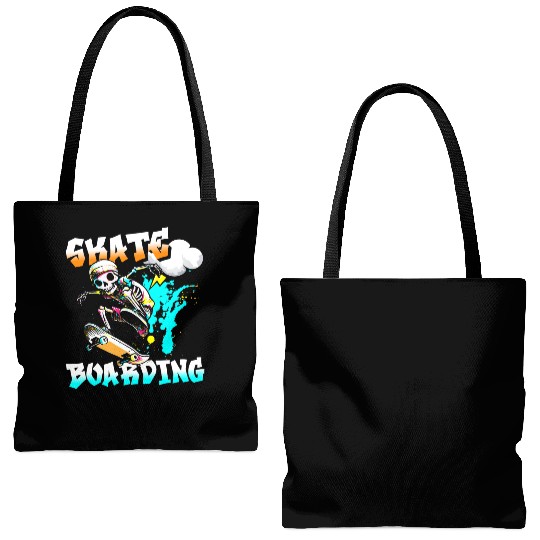 Street Art Hip Hop Boombox Tote Bags (AOP)