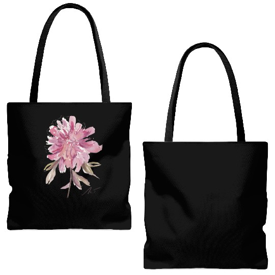 Peony loose watercolor hand-painted Tote Bags (AOP)