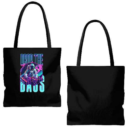 EDM Festival Drop The Bass Tote Bags (AOP)