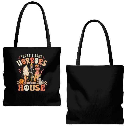 Halloween There's some horrors in this house Tote Bags (AOP)