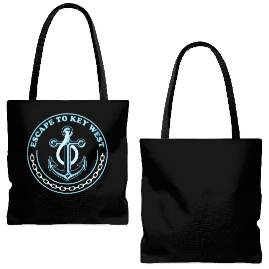 Florida ESCAPE TO KEY-WEST Sailing Outfit Tote Bags (AOP)