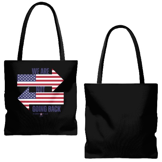 We Are Not Going Back - Kamala Harris Tote Bags (AOP)