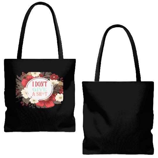 I DONT GIVE A SHIT Tote Bags (AOP)