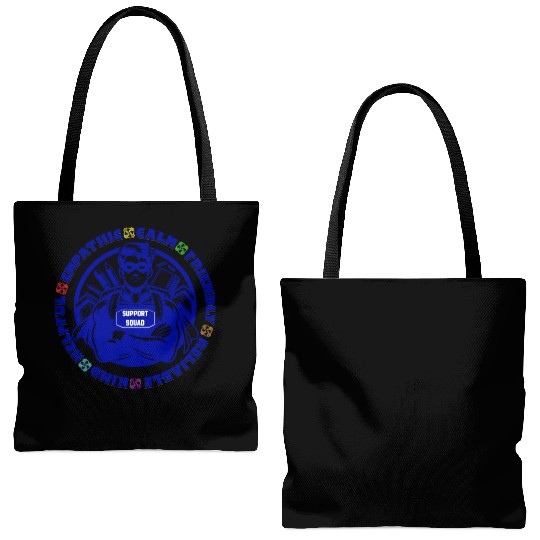 Support Squad - Empathic, Calm, Reliable Tote Bags (AOP)