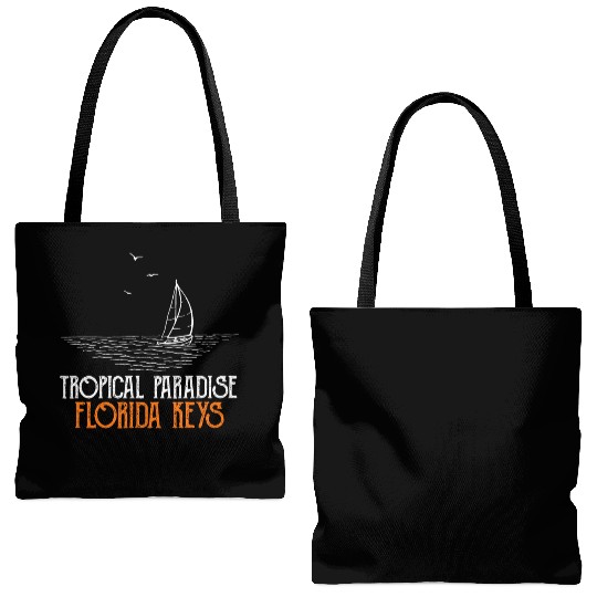 West Keys TROPICAL PARADISE FLORIDA KEYS Tote Bags (AOP)