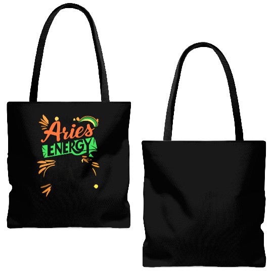 My Aries Energy is My Black Power Tote Bags (AOP)