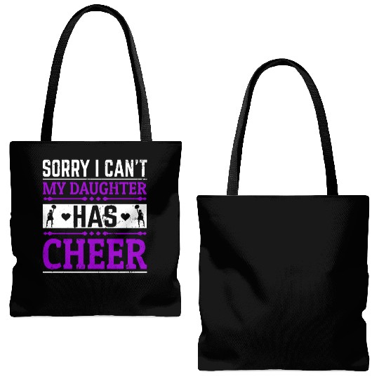 My Daughter Cheer Mom Cheerleading Mother's Day Tote Bags (AOP)