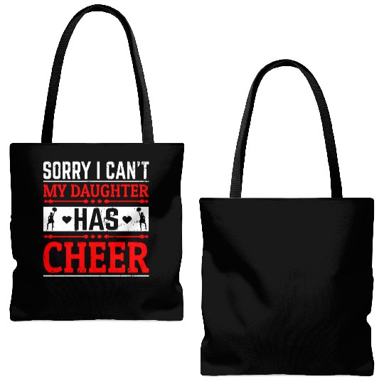 My Daughter Cheer Mom Cheerleading Mother's Day Tote Bags (AOP)