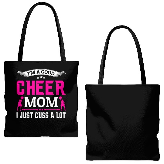 A Good Cheer Mom Cheerleading Mommy Mother's Day Tote Bags (AOP)