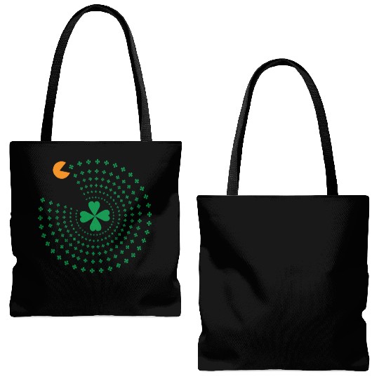 St Patrick Pacman Tote Bags (AOP)