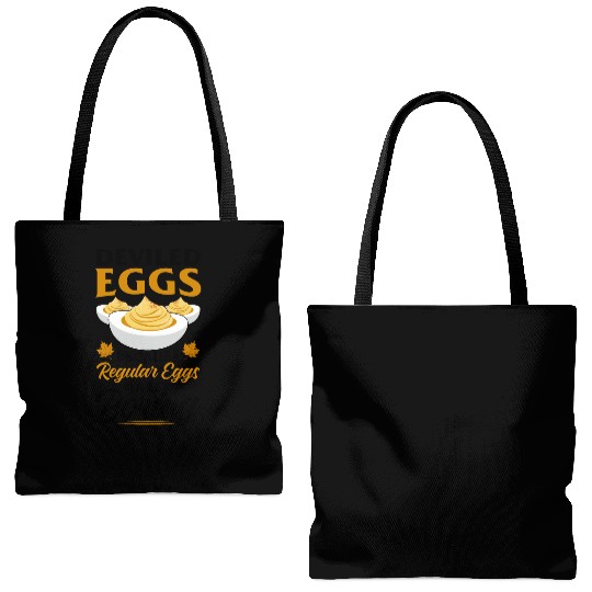 Funny Deviled Eggs Designs For Deviled Egg Lover Tote Bags (AOP)