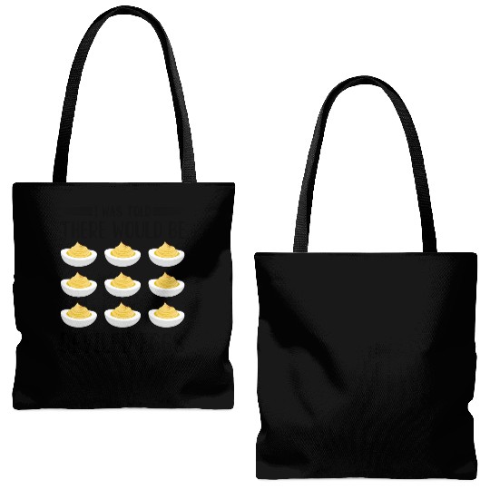 Funny Deviled Eggs Designs For Deviled Egg Lover Tote Bags (AOP)