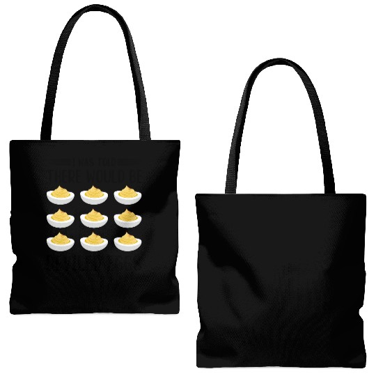 Funny Deviled Eggs Designs For Deviled Egg Lover Tote Bags (AOP)