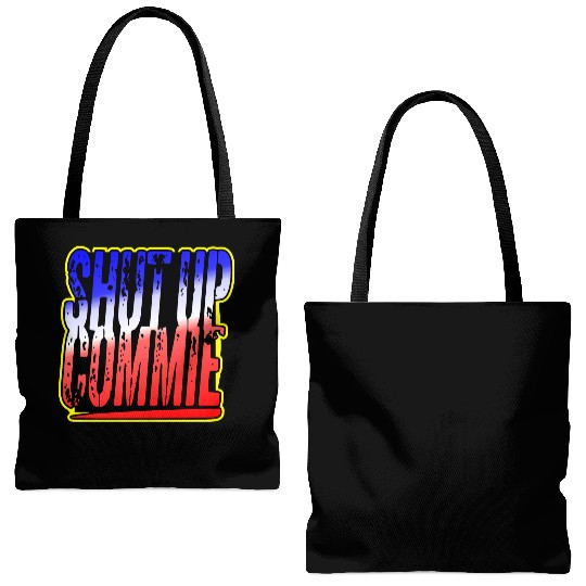 Shut Up Commie LIKE US ON FACEBOOK # Tote Bags (AOP)