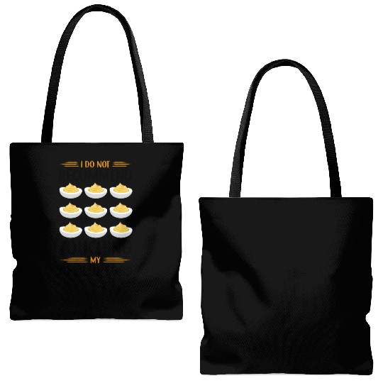 Funny Deviled Eggs Designs For Deviled Egg Lover Tote Bags (AOP)