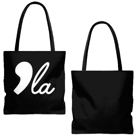 Comma La Kamala Harris White Election 2024 Tote Bags (AOP)