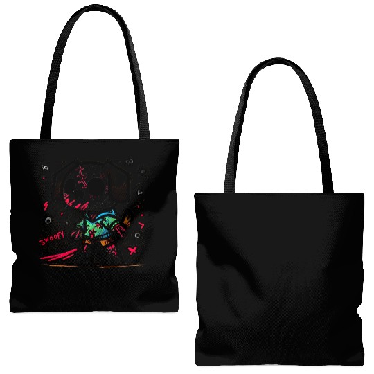 Spooky season zombie dog Tote Bags (AOP)