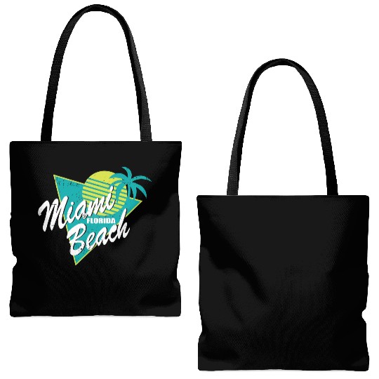 Miami Florida Beach Tote Bags (AOP)